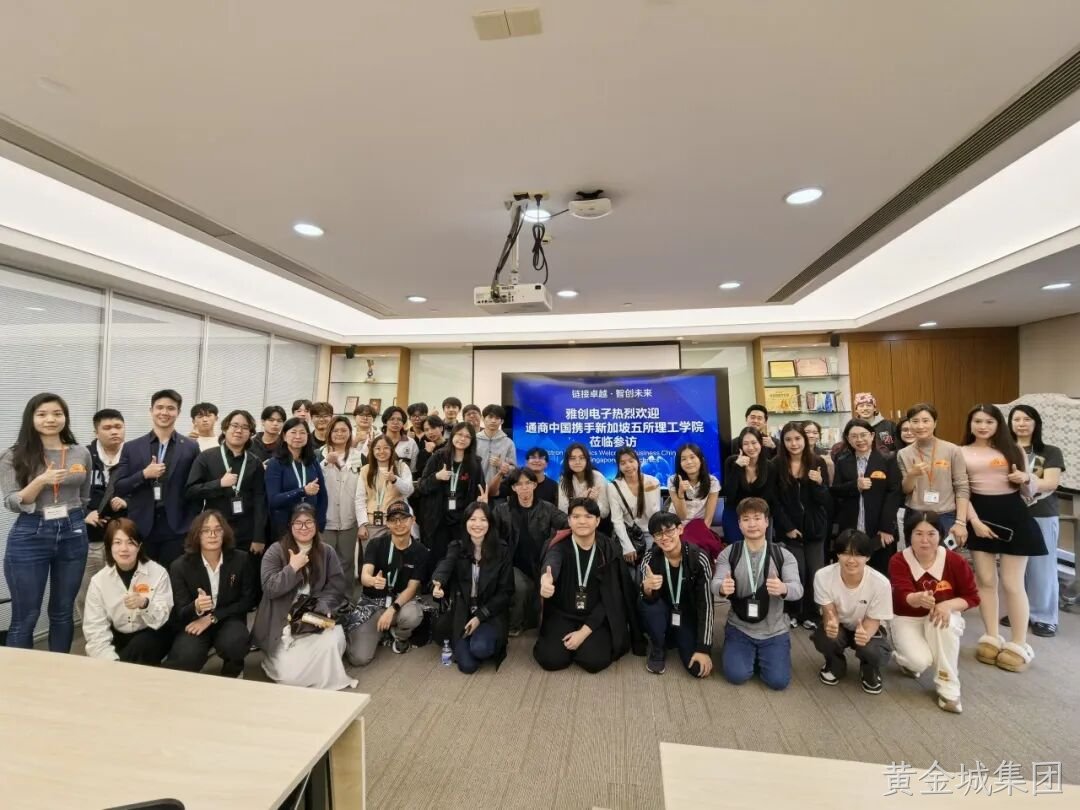 接卓越 智创未来丨欢迎新加坡理工学院师生代表莅临黄金城集团电子
