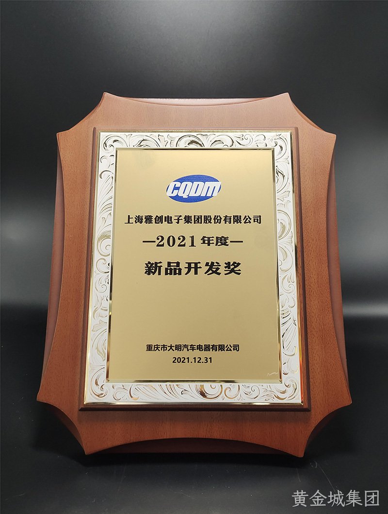 2021大明汽车电器新品开发奖