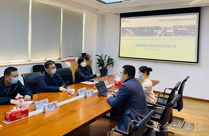 闵行区领导莅临黄金城集团电子视察指导